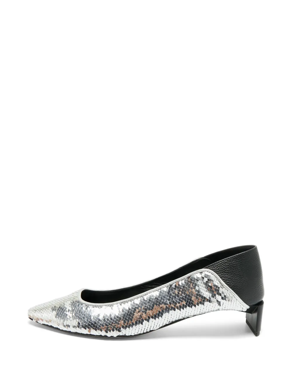 Loewe Pre-Owned Pumps mit Pailletten - Silber