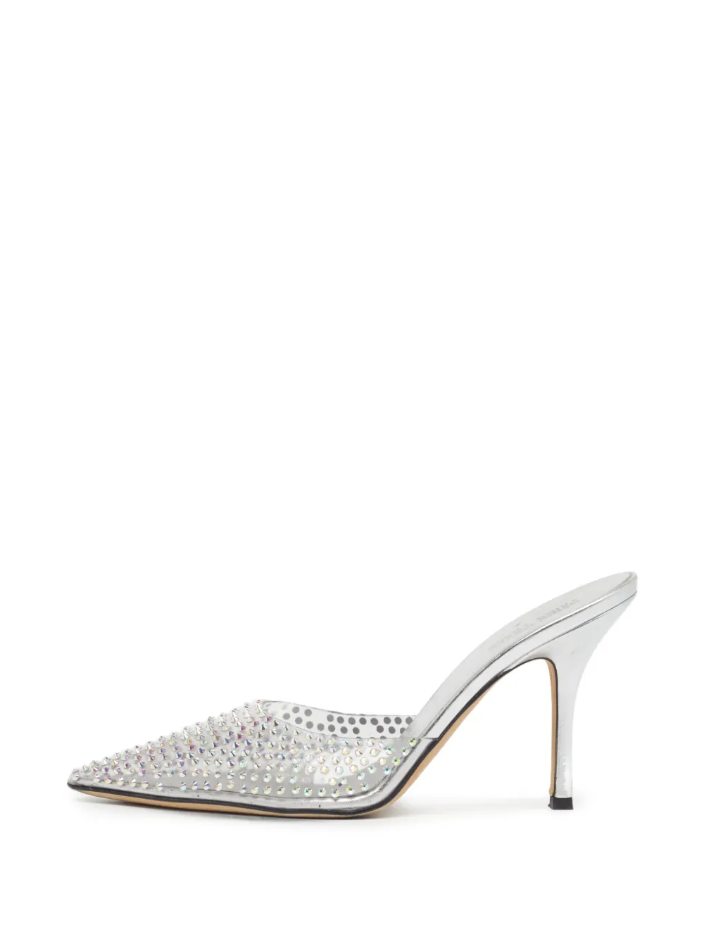 Paris Texas Hollywood crystal-embellished mules - Weiß