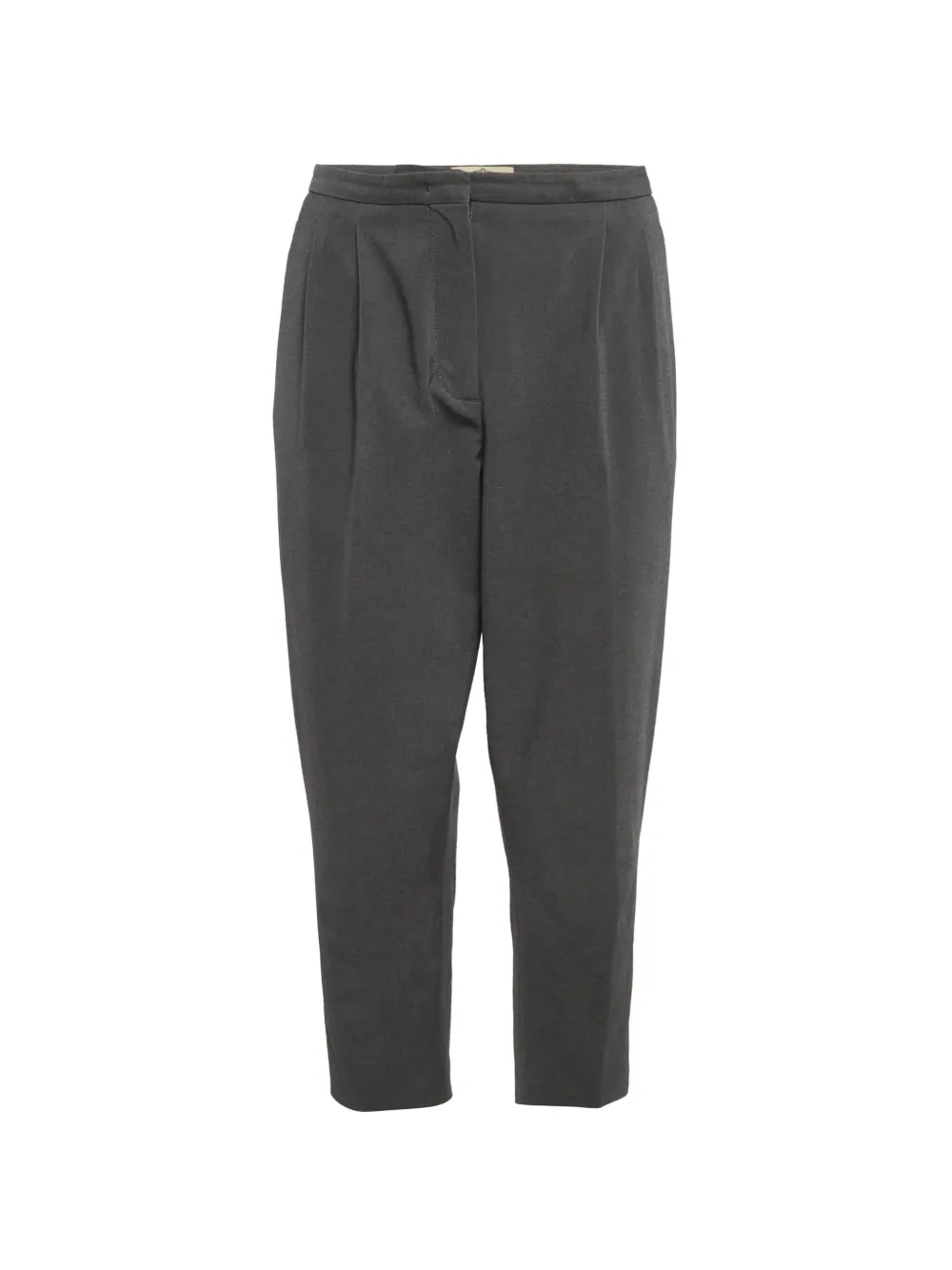 Prada Pre-Owned Pantaloni crop con pieghe - Grigio