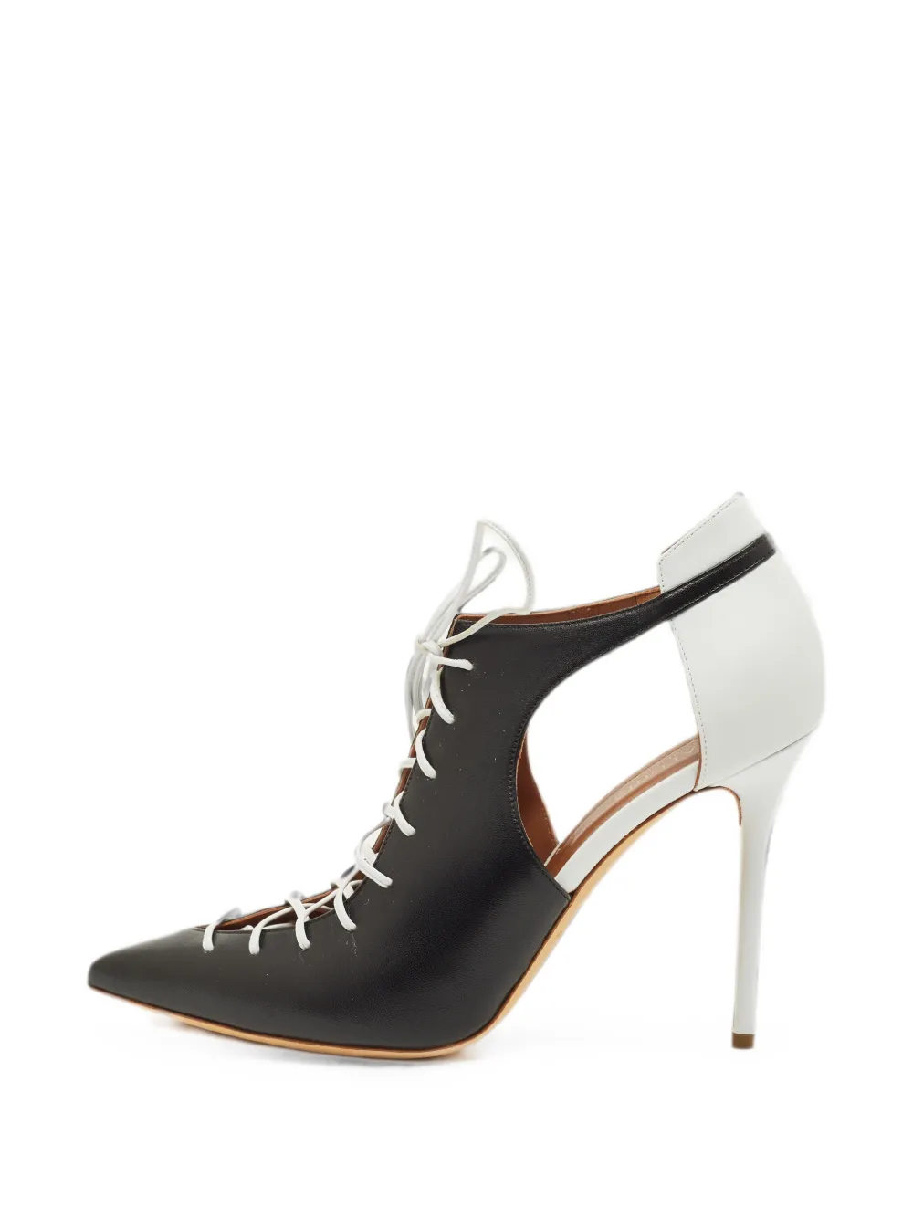 Malone Souliers Montana lace-up heeled pumps - Black