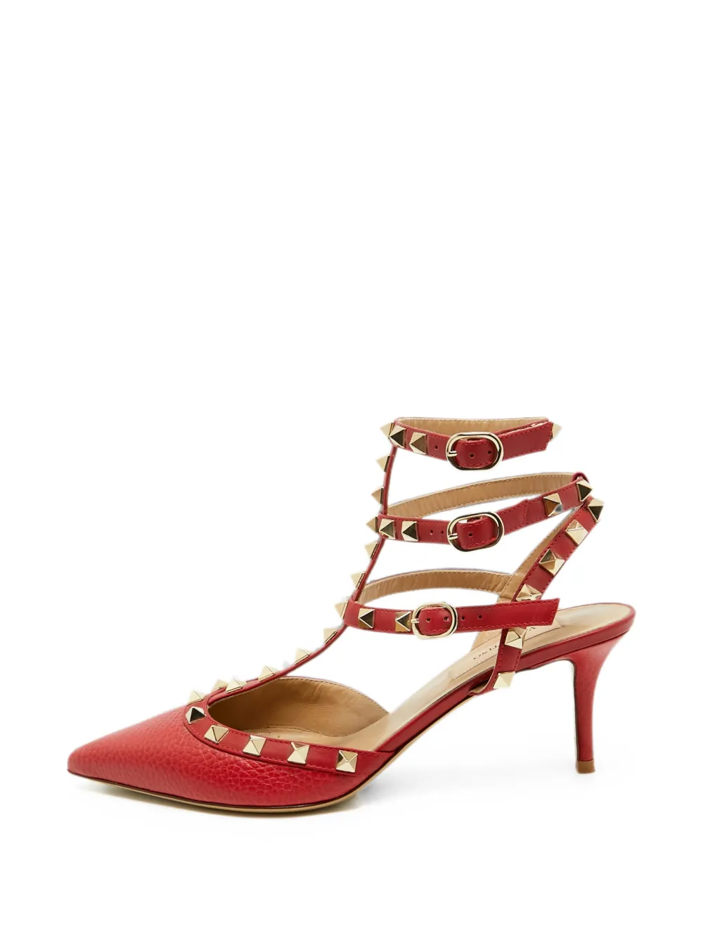 Valentino Garavani Pre-Owned Rockstud cage pumps - Rot