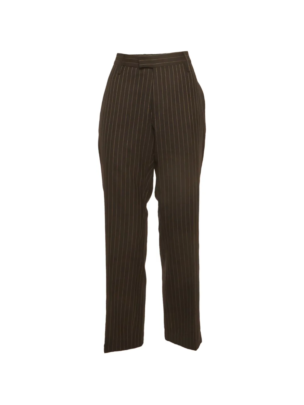 Gucci Pre-Owned pinstripe-pattern trousers - Marrone