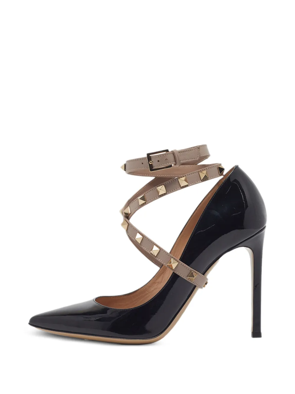 Valentino Garavani Pre-Owned Rockstud ankle wrap pumps - Nero