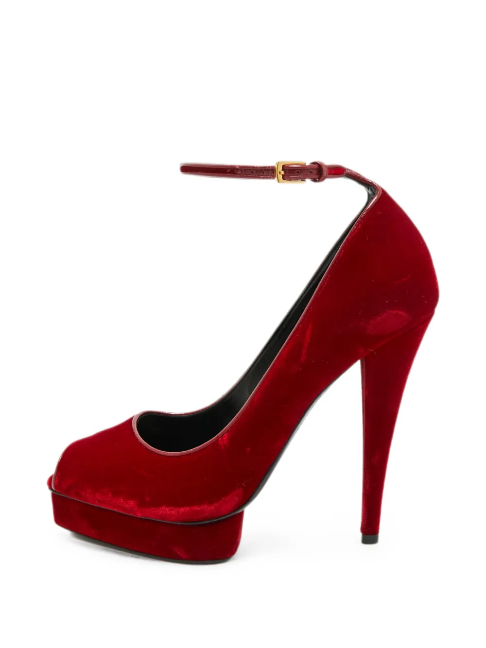Tom Ford Vintage velvet heeled pumps - Rot