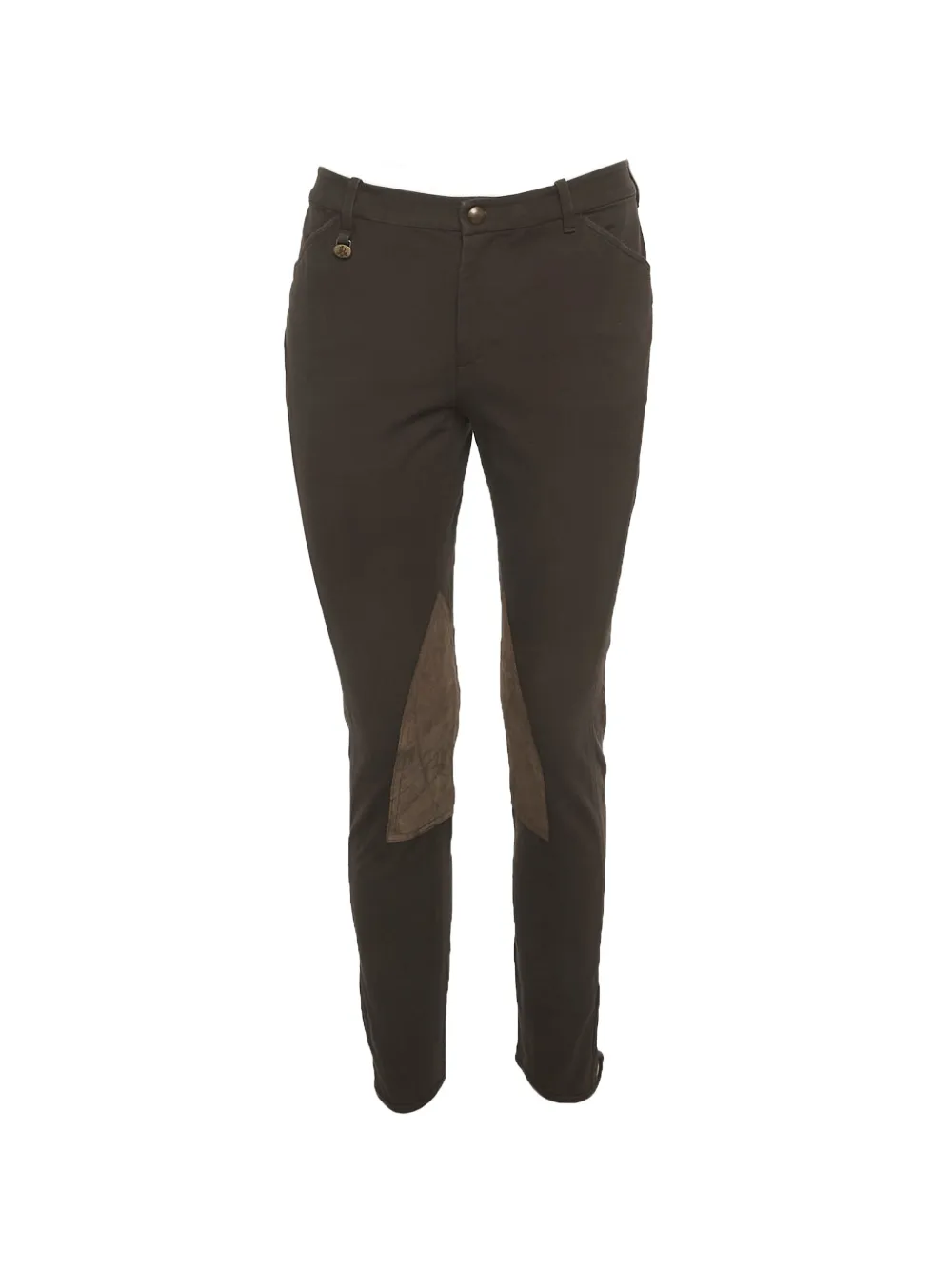 Ralph Lauren Vintage pantalon à empiècements en daim - Marron