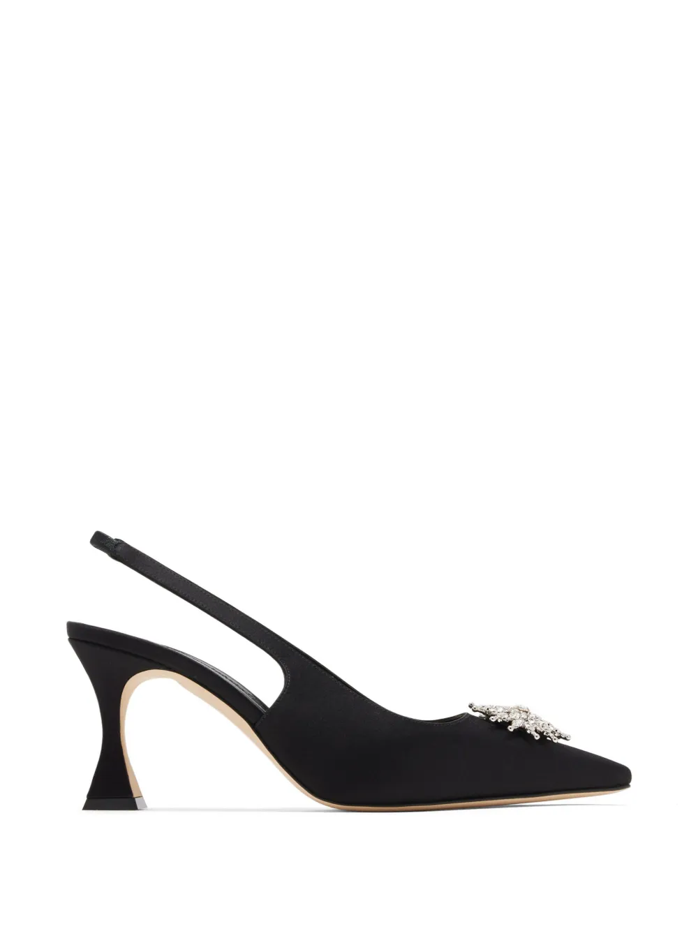 Manolo Blahnik Ronconasli crystal-embellished slingback pumps - Schwarz
