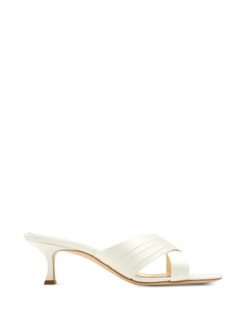 Manolo Blahnik Vieramul crossover-strap pleated sandals
