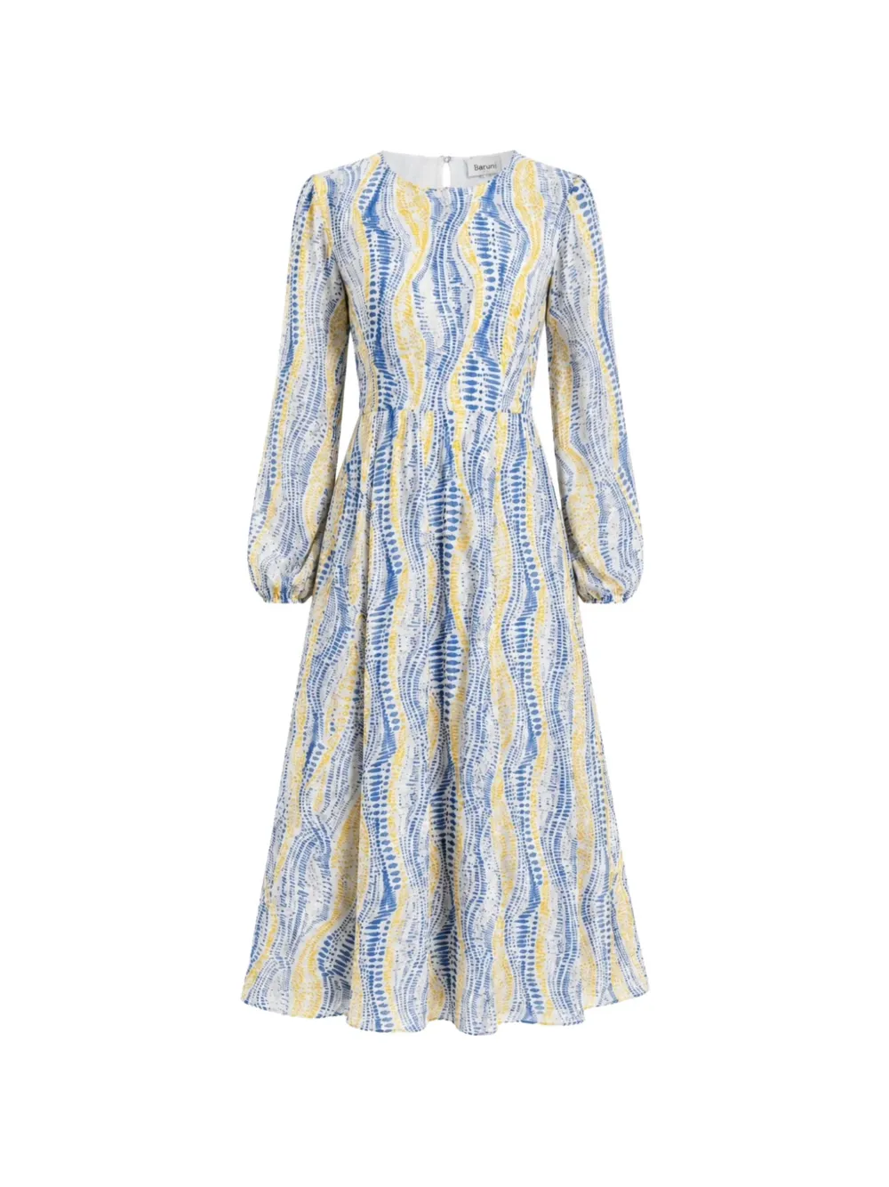 Baruni printed cut-out midi dress - Toni neutri