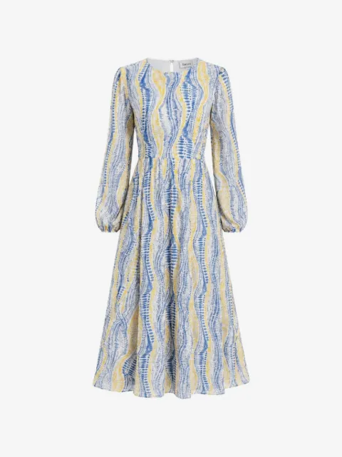 Baruni printed cut-out midi dress