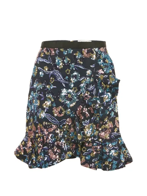 Self-Portrait sequin-embellished mini skirt