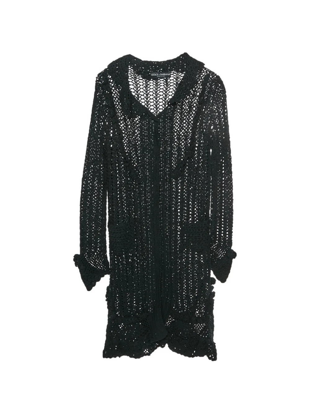 Dolce & Gabbana Pre-Owned press-stud-fastening coat - Nero