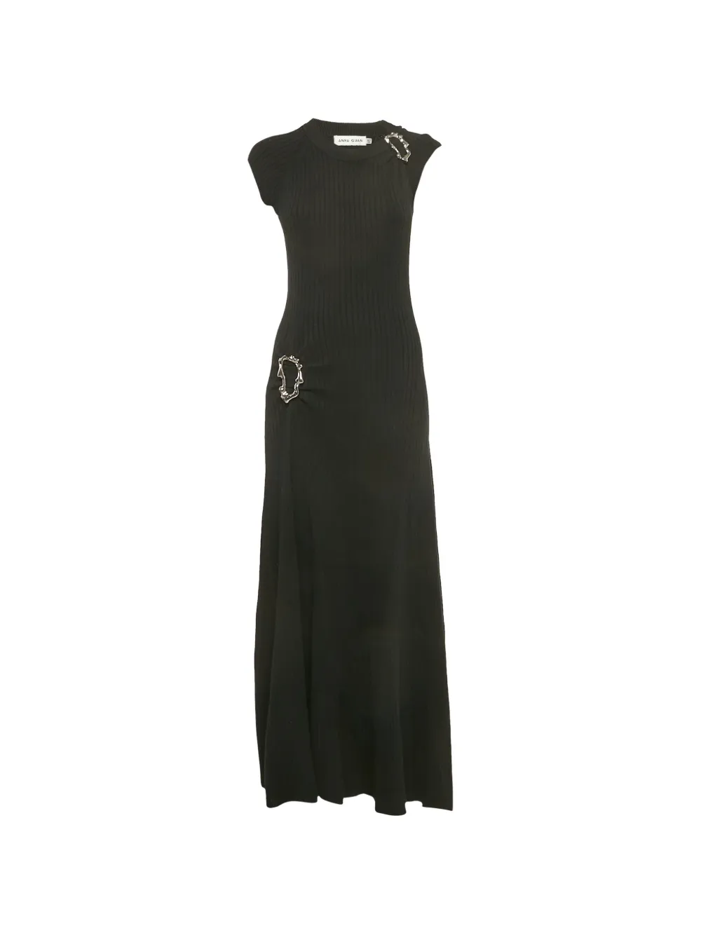 424 ribbed maxi dress - Nero