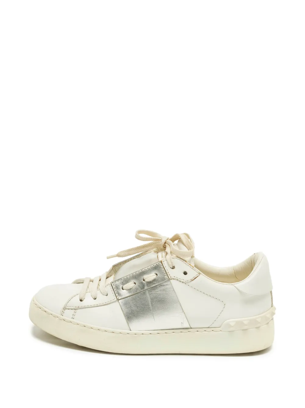 Valentino Garavani Pre-Owned Open leather sneakers - Nude