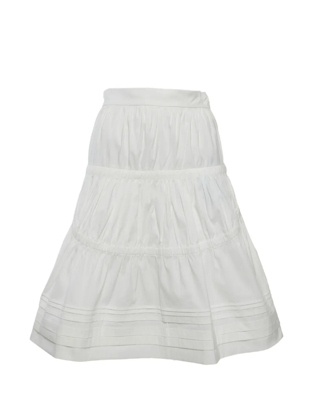 Prada Pre-Owned flared mini skirt - Bianco