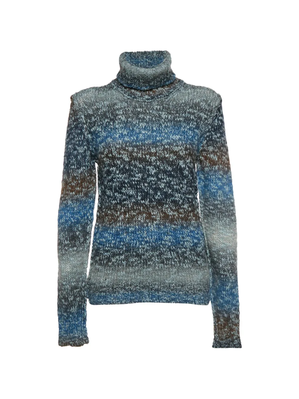 Pre-owned Dolce & Gabbana Turtleneck Long-sleeve Sweater In Blue