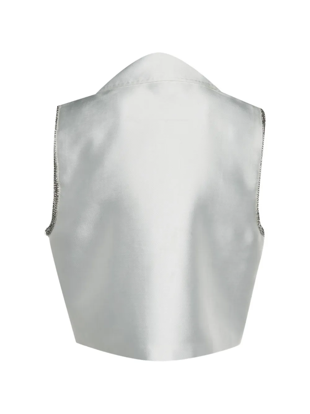 SANDRO Gleam crystal-embellished shirt - Bianco