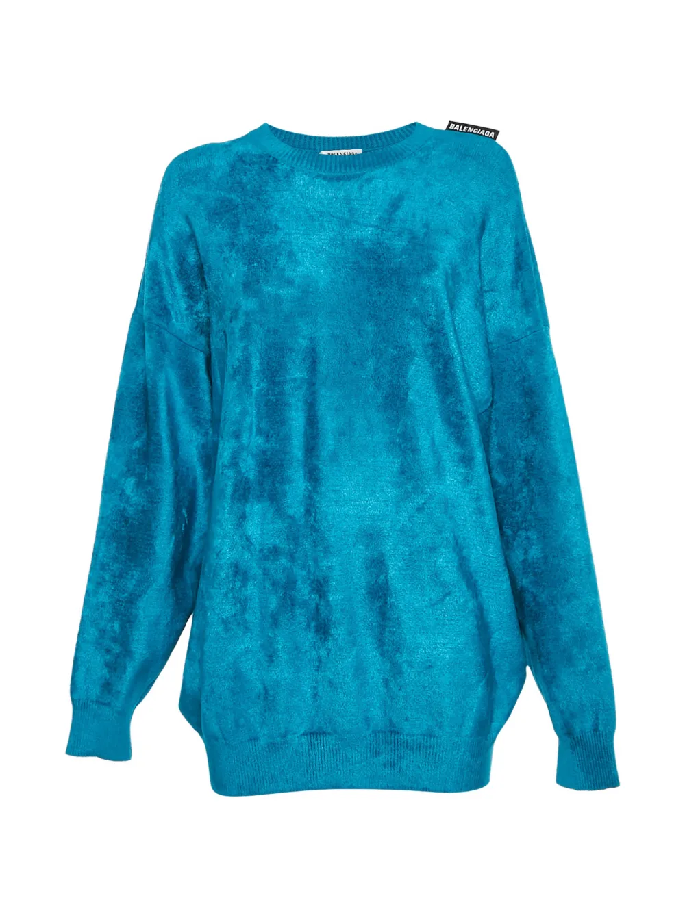 Balenciaga Pre-Owned velvet jersey sweater - Blu