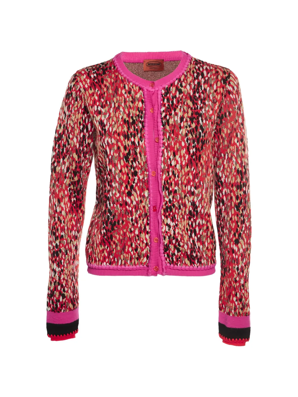 Missoni Pre-Owned speckled knit cardigan - Rosso