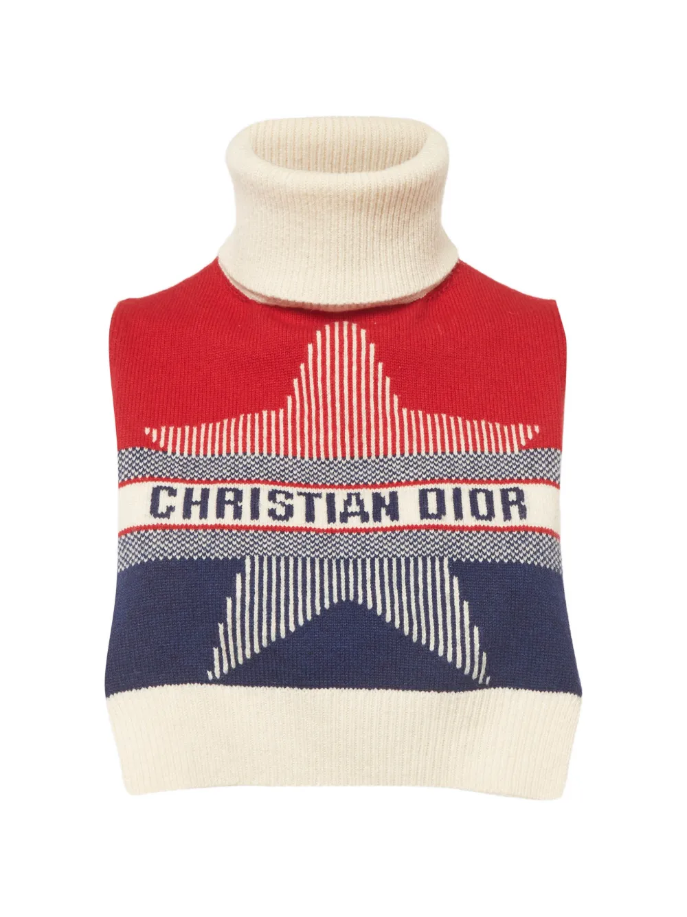 Christian Dior Pre-Owned star-motif sleeveless vest - Toni neutri