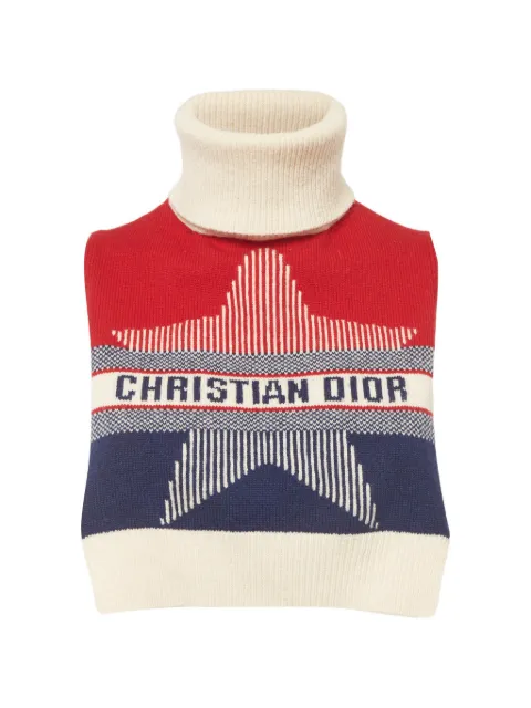 Christian Dior Pre-Owned star-motif sleeveless vest