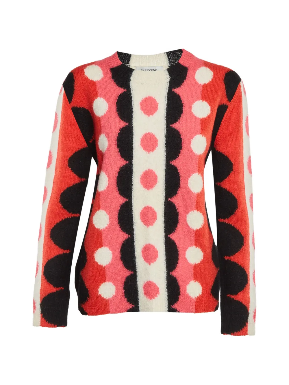 Valentino Garavani Pre-Owned Carmen polka-dot sweater - Rosso