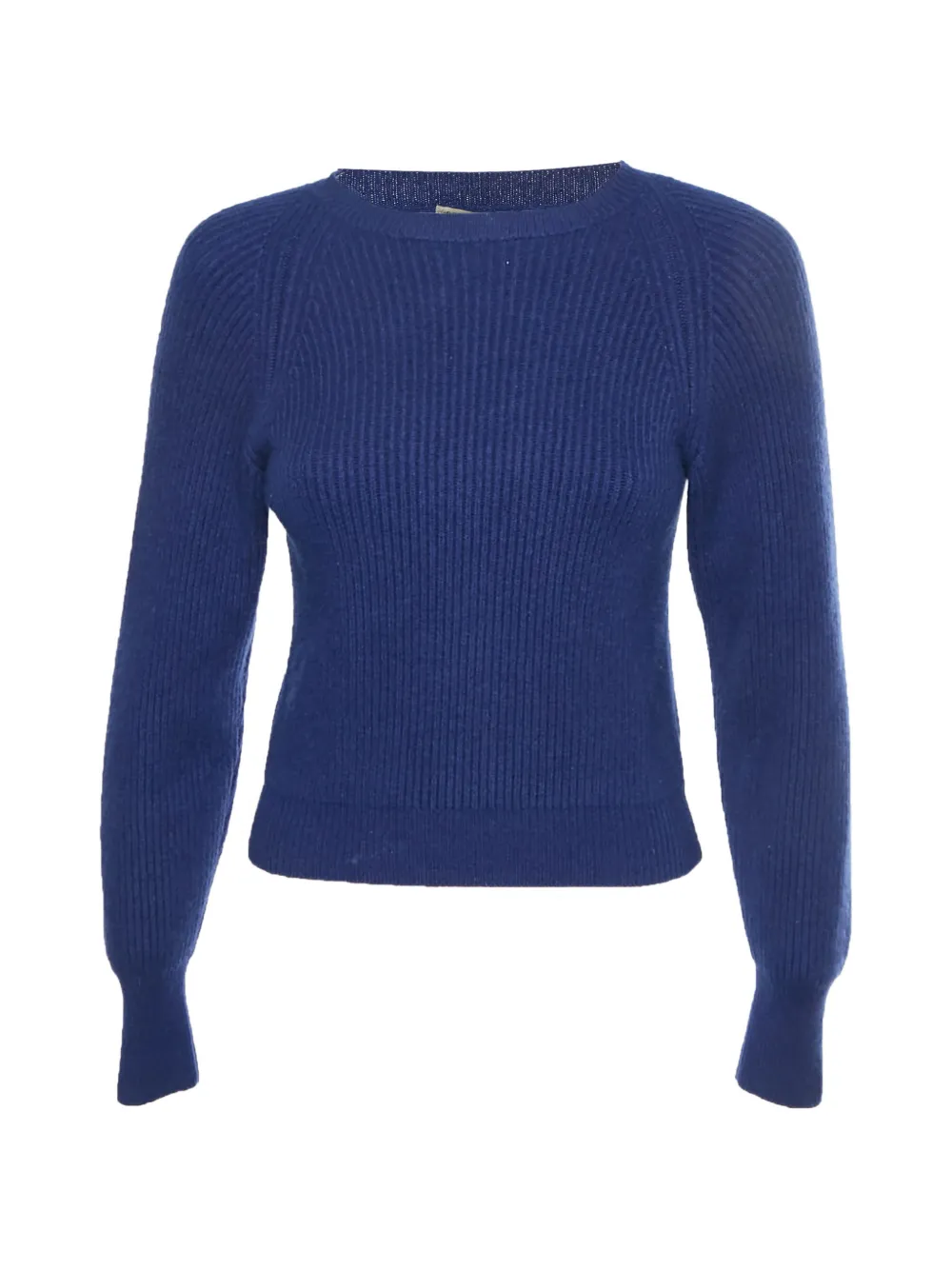 Pre-owned Bottega Veneta Rib Knit Sweater In Blue
