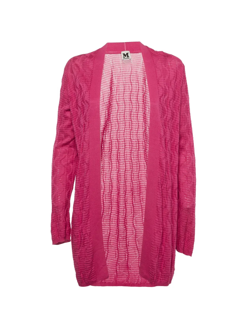 Missoni Pre-Owned long-sleeved textured cardigan - Rosa