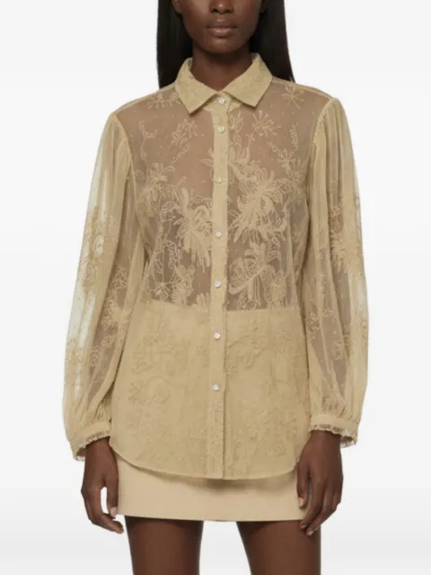 Ralph Lauren Vintage camisa con bordado floral