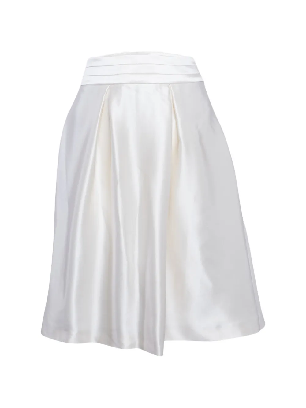 Celine Pre-Owned draped-detail mini skirt - Bianco