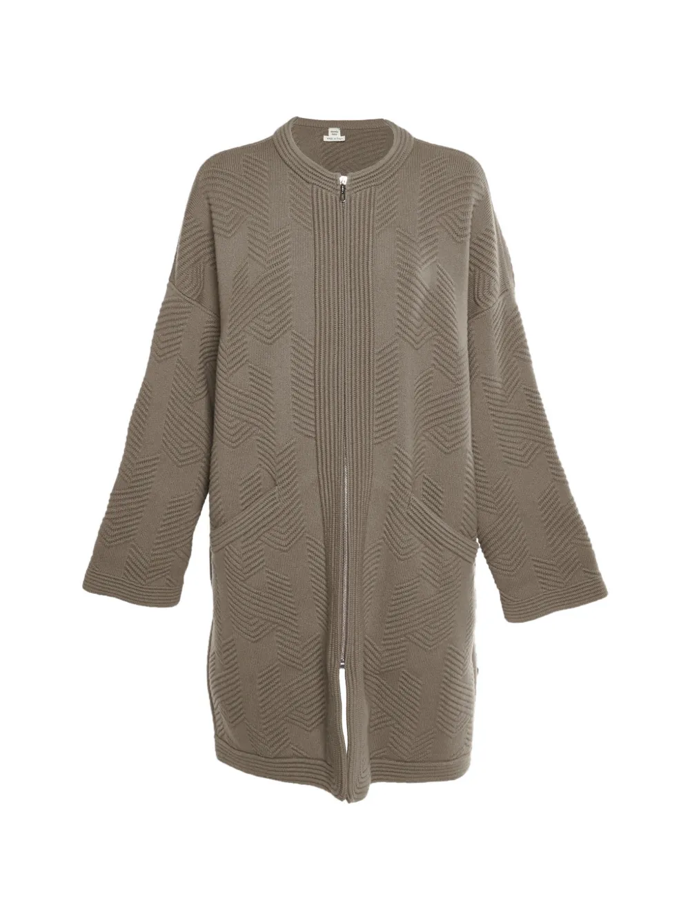 Hermès Pre-Owned zip-up coat - Marrone
