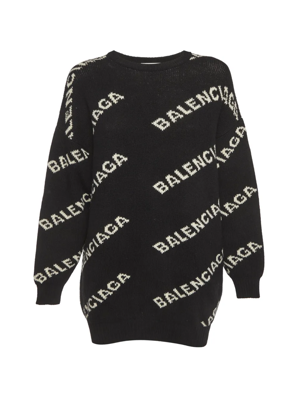 Balenciaga Pre-Owned logo-pattern sweater - Nero