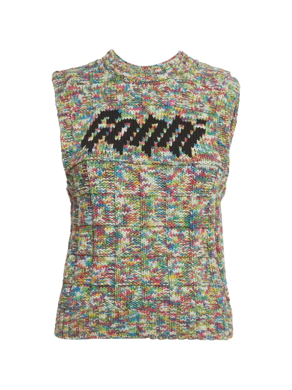 GANNI crew-neck sleeveless vest - Green