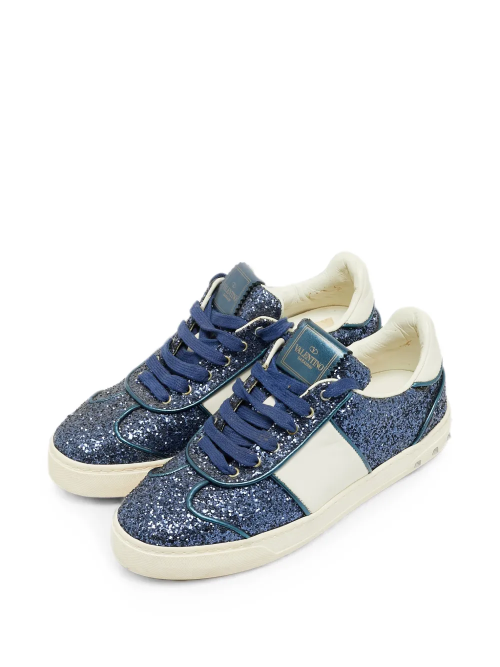 Valentino Garavani Pre-Owned Flycrew Rockstud sneakers - Blu