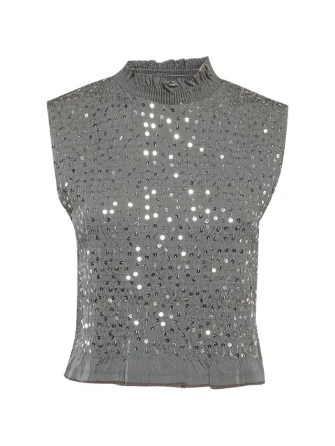 SANDRO top con detalle de lentejuelas
