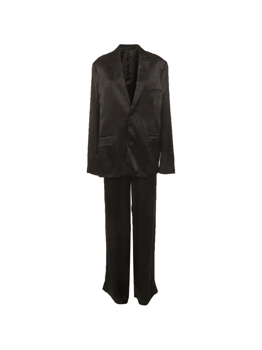 Balenciaga Pre-Owned tailored satin suit - Nero