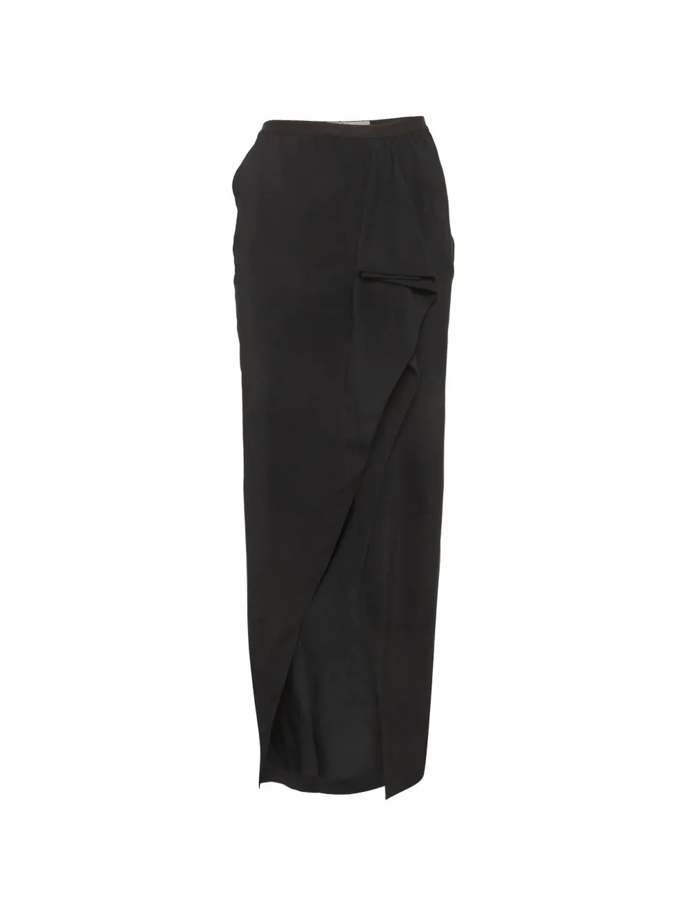 Rick Owens draped maxi skirt - Nero