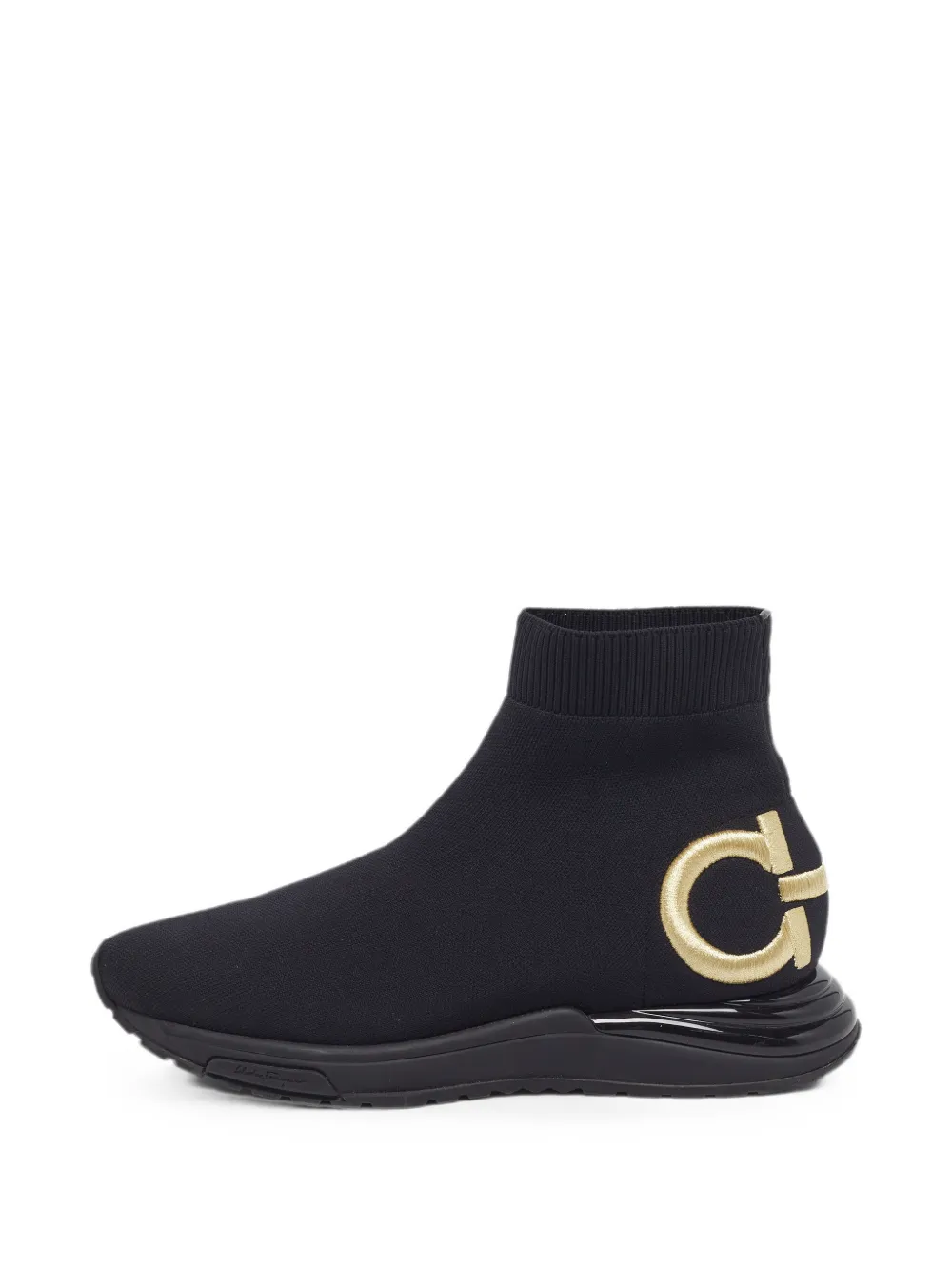 Ferragamo Pre-Owned Gardena Gancini high-top sneakers - Nero