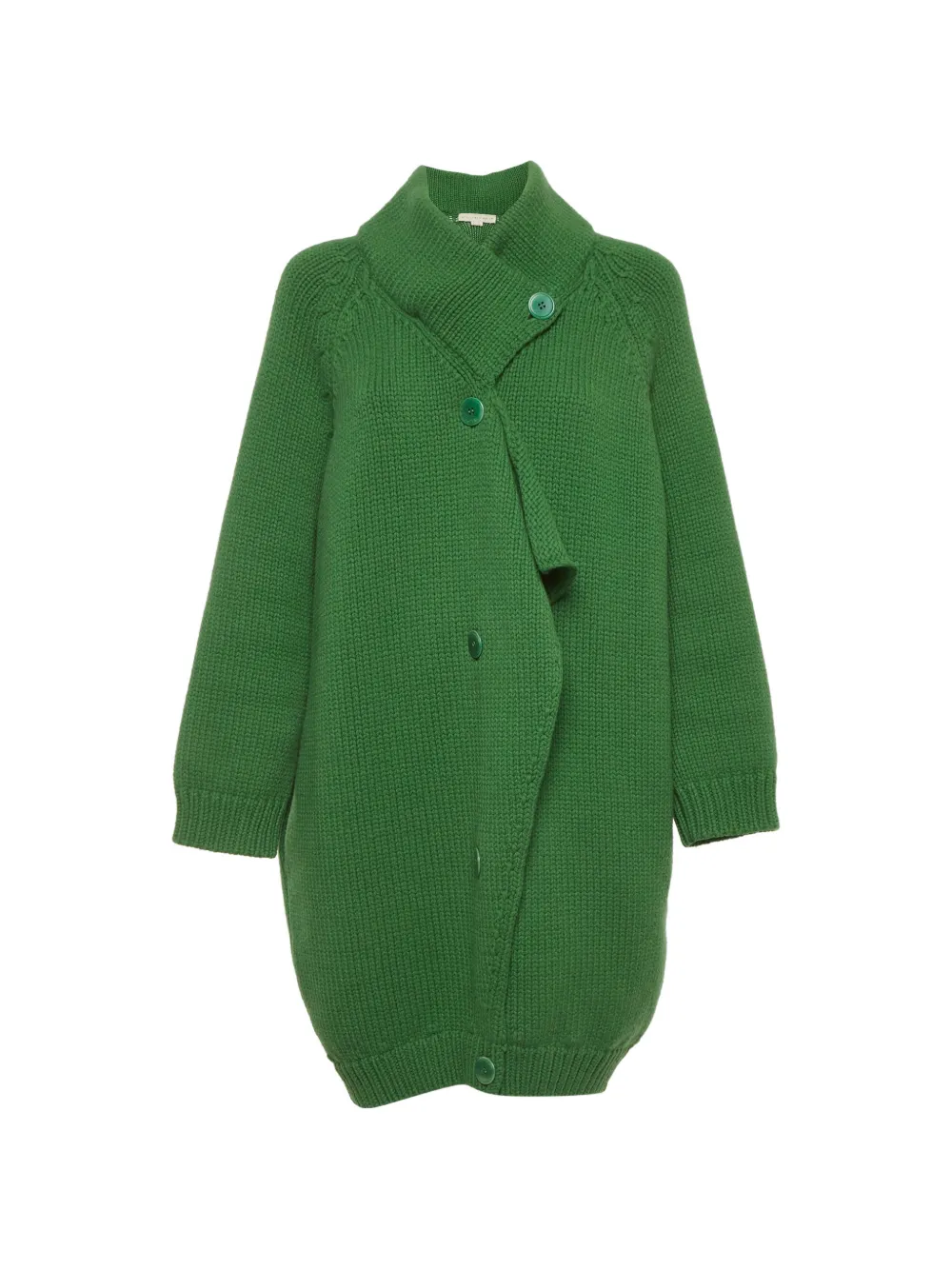 Stella McCartney Pre-Owned kniitted oversized coat - Verde