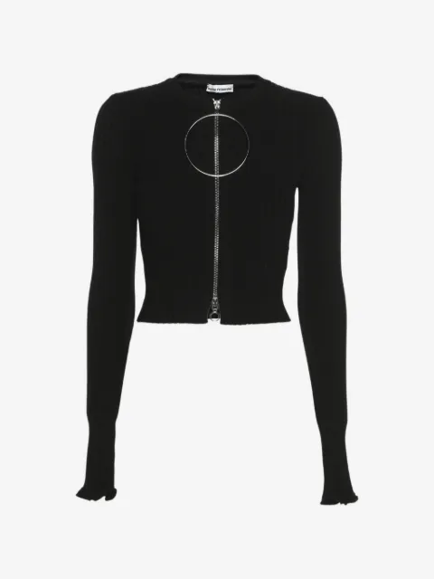 Paco Rabanne Pre-Owned Cardigan crop con zip
