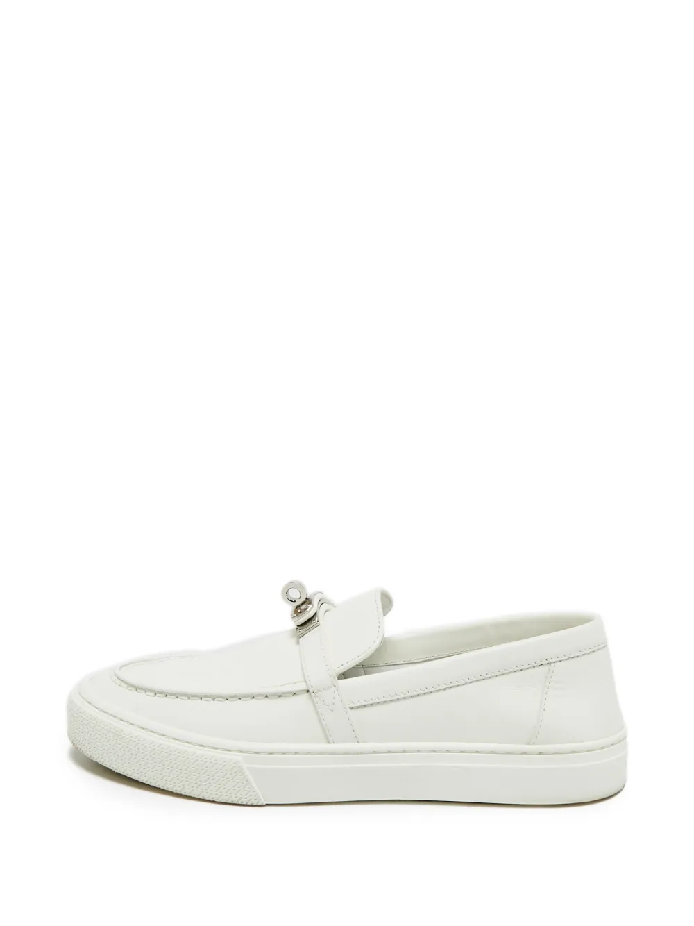 Hermès Pre-Owned Game leather slip-on sneakers - Weiß