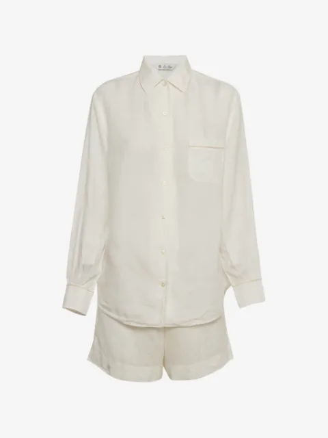 Loro Piana Pre-Owned linen shirt and shorts set