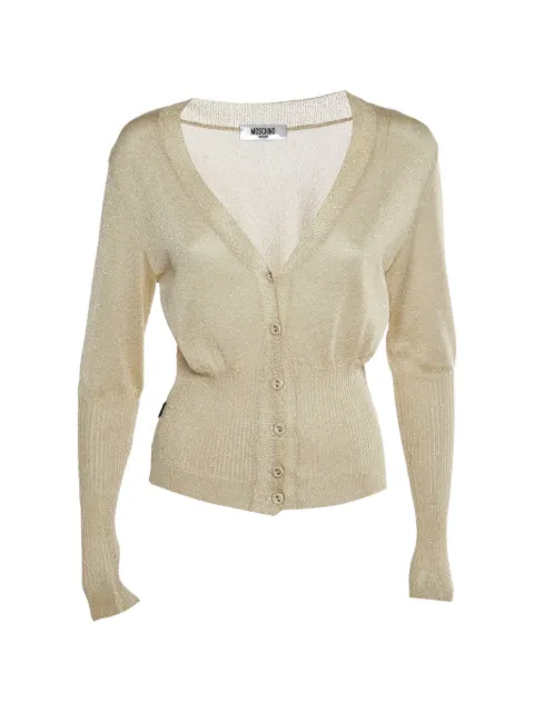 Moschino Pre-Owned metallic-effect cardigan