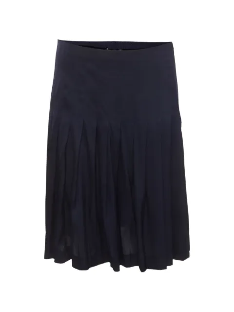 Theory pleated midi skirt