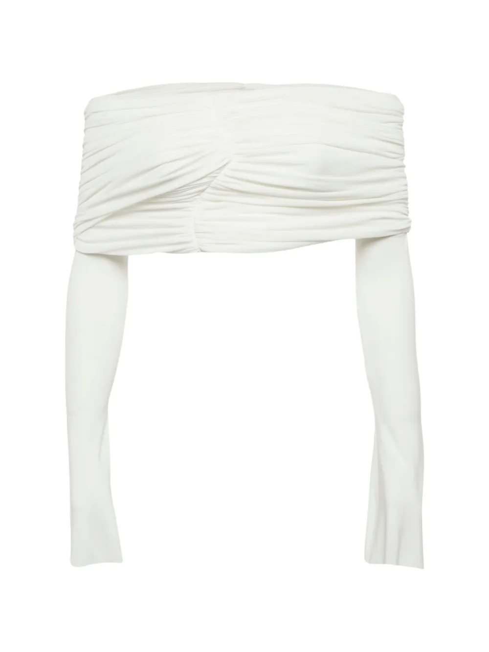 424 draped off-shoulder top - Toni neutri