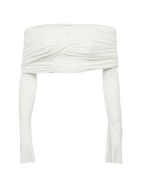 424 draped off-shoulder top