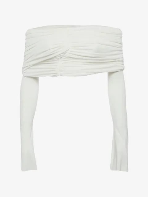 424 draped off-shoulder top