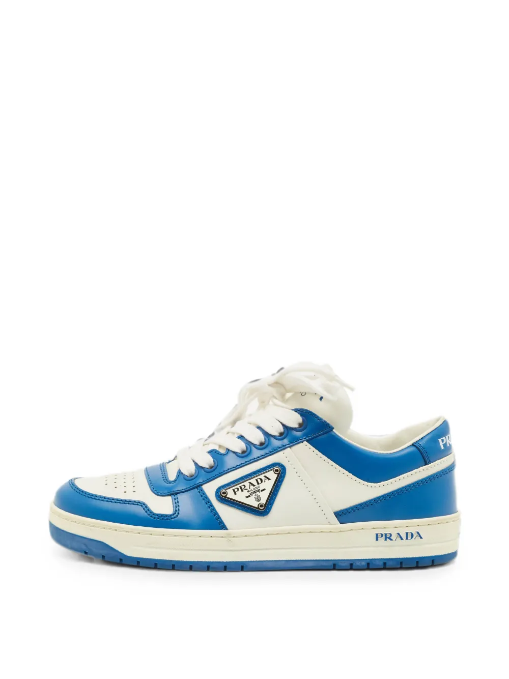 Prada Pre-Owned Downtown leather sneakers - Blau
