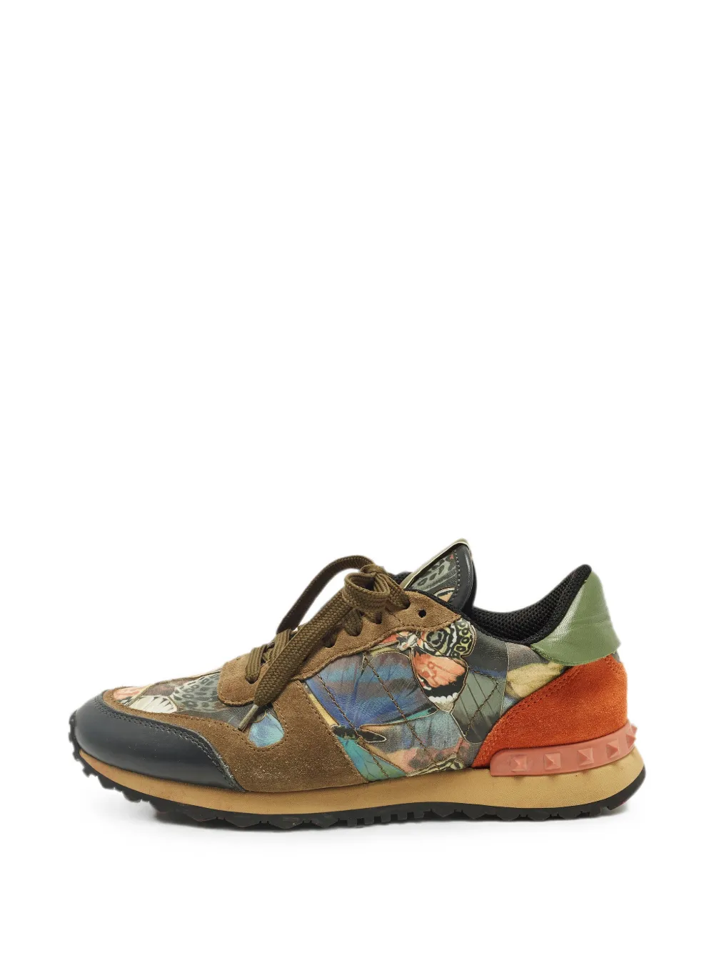 Valentino Garavani Pre-Owned Rockrunner butterfly-print sneakers - Blu