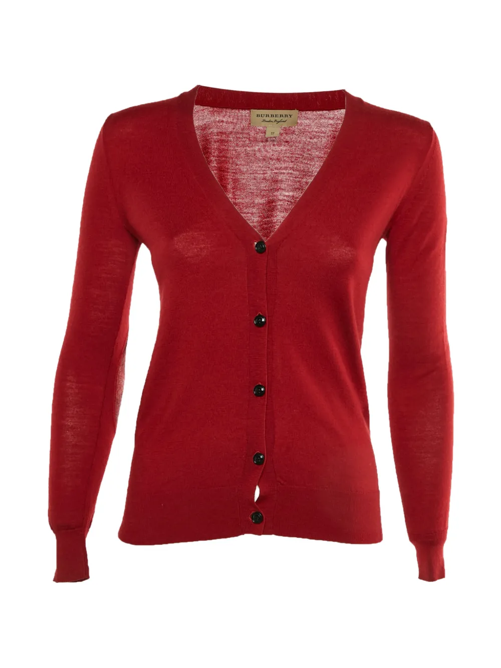 Burberry Pre-Owned elbow-patch cardigan - Rosso