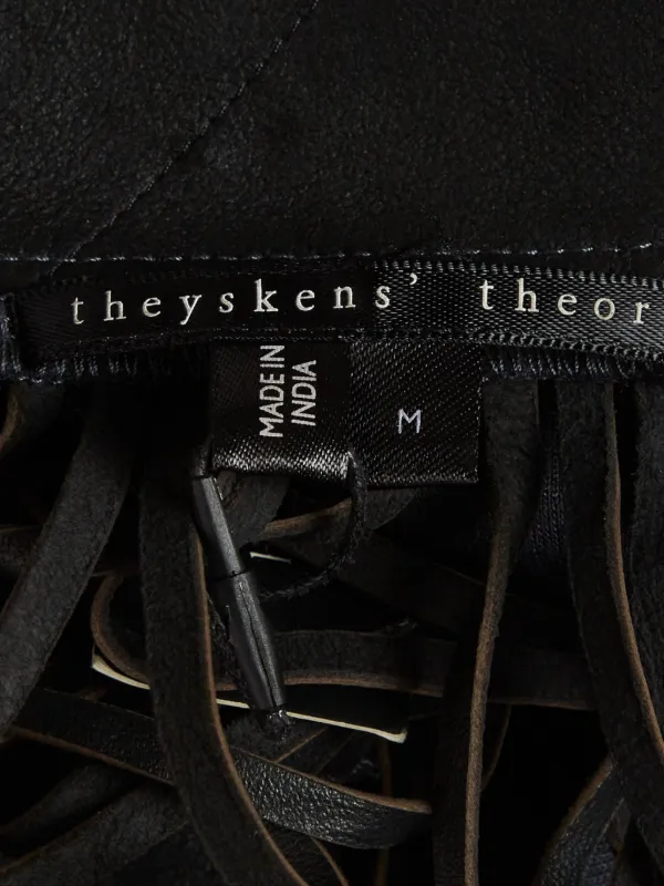 Theory フリンジ ノースリーブトップ | ブラック | FARFETCH JP